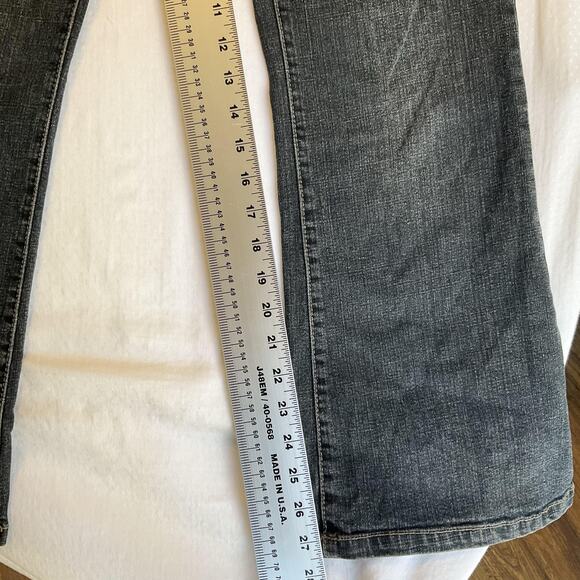 Flavour By Bubblegum Women Jeans 8P Gray Button 30" Inseam Boot Cut Mid Rise - Picture 6 of 10